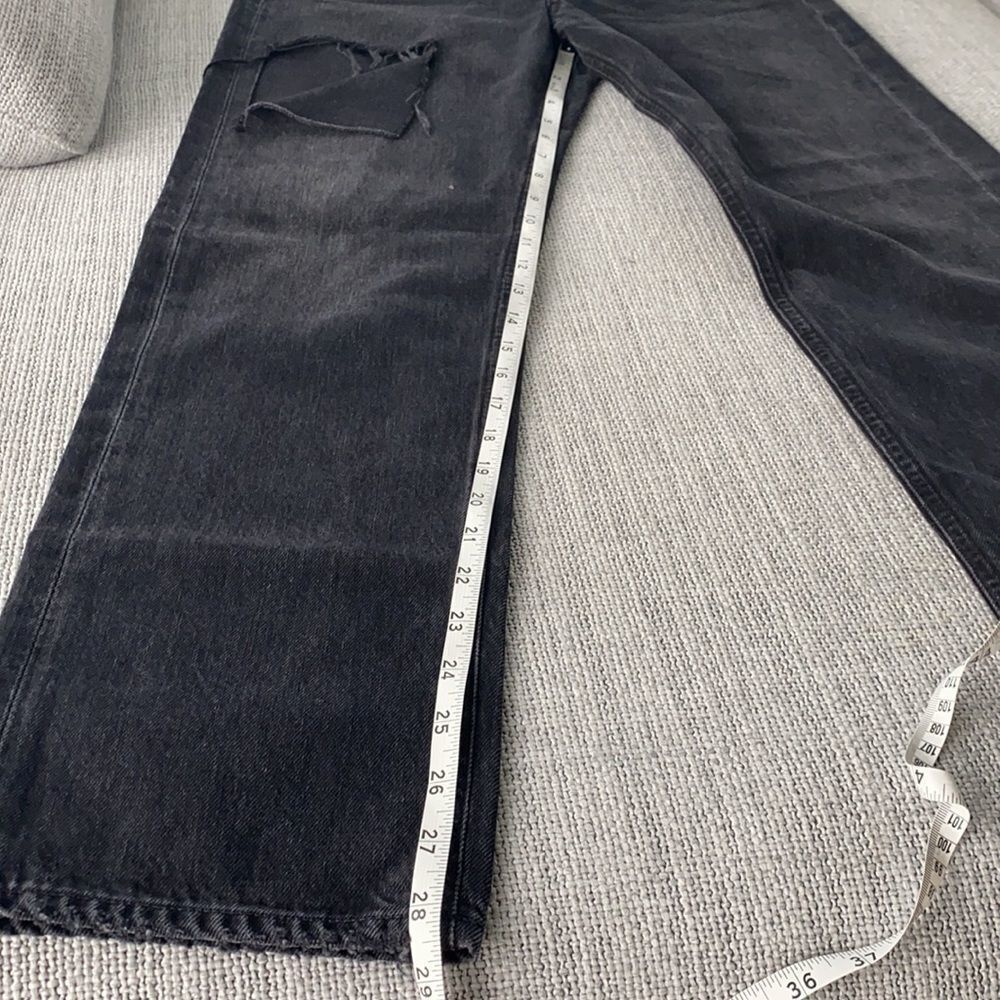 Agolde 90’s Midrise Loosefit Jeans Black Size 26 - Picture 5 of 13